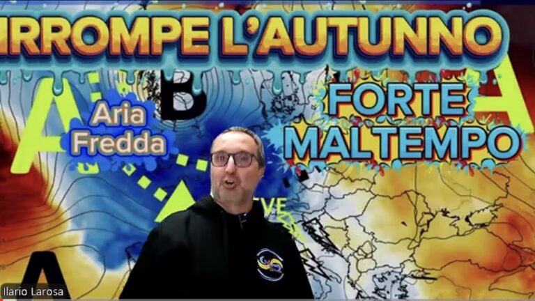 Meteo Ilario Larosa:”Torna il maltempo anche severo nei prossimi giorni”
