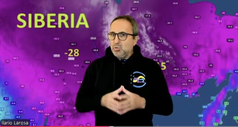 Meteo Ilario Larosa:”Aria fredda dai Balcani, rovesci al Sud e calo termico da venerdì”